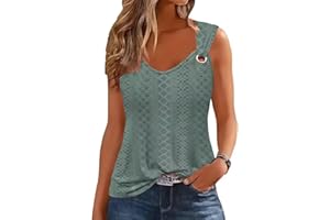 ETCYY Tank Tops for Women 2025 Trendy Summer V Neck Sleeveless T Shirts Spring Clothes Casual Loose Blouses