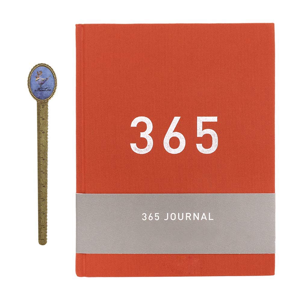 365 Days Daily Planner Journal Numbered Blank Page for Schedule a Day A5 Notebook for Building Positive Life Habits Life Planner Gratitude Journal DIY Dooding Notes Dairy Scrapbook