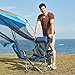 RORAIMA Light Weight Backpacking Reclining/Lounging Camping Folding Chair with Headrest for Outdoor Camping, RV, BBQ, Football Games (Standard Size Blue )