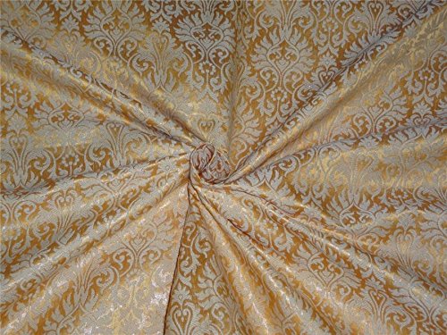BROCADE FABRIC PEACH X BEIGE COLOR 44