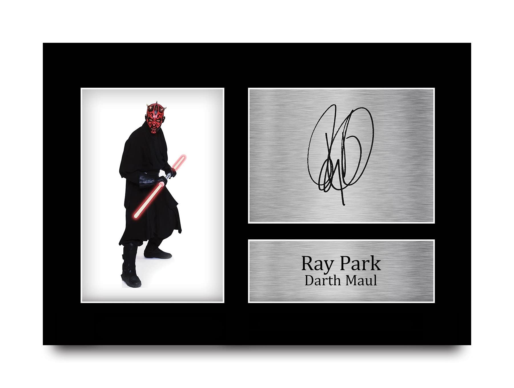 HWC Trading Ray Park Gift Signed A4 Printed Autograph Star Wars Gifts Darth Maul Print Photo Picture Display