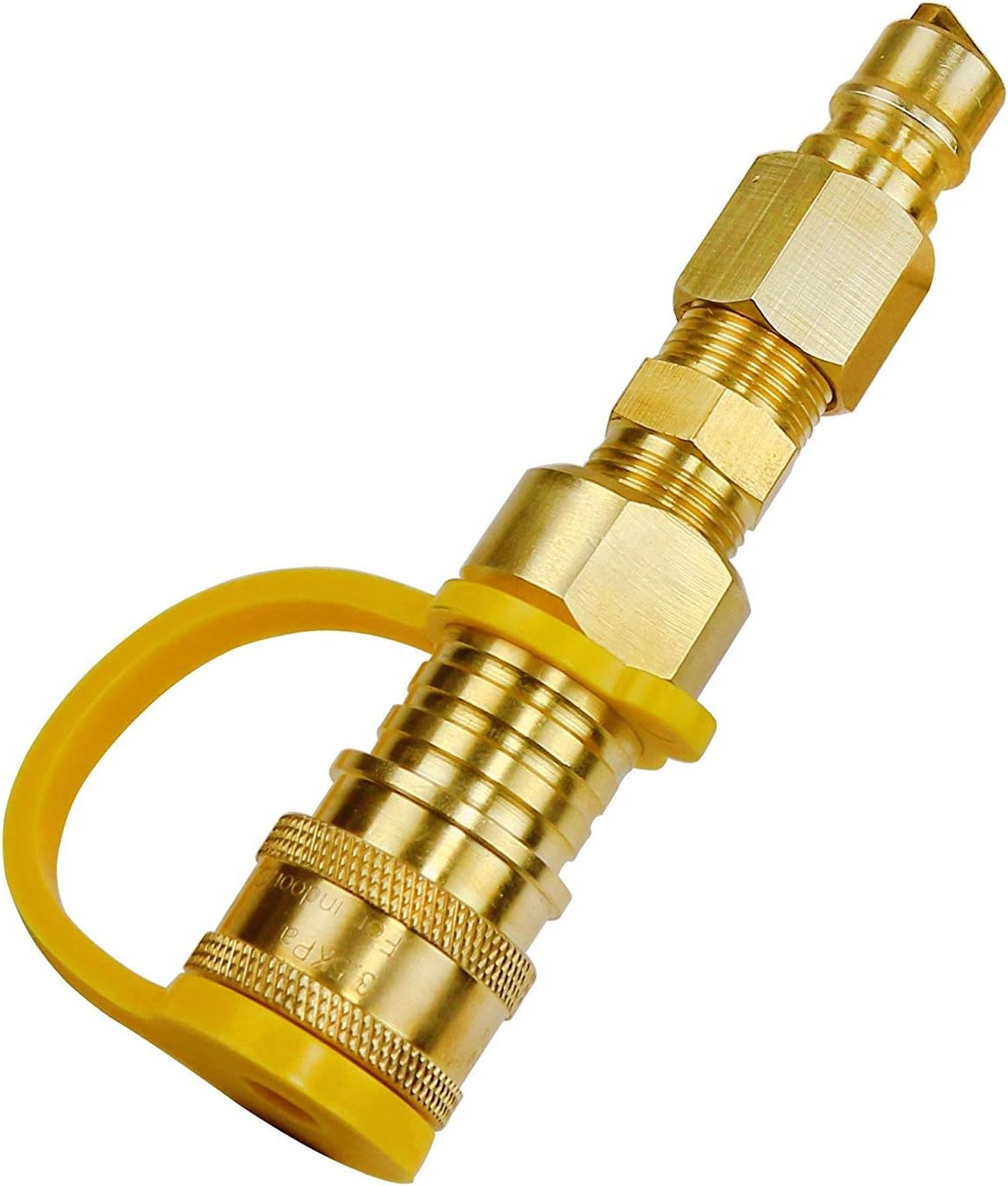 DOZYANT 3/8 Inch Natural Gas Quick Connect Fittings，LP Gas Propane Hose Quick Disconnect Kit, 100% Solid Brass : Garden & Outdoor