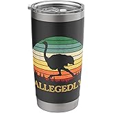 Allegedly Ostrich Vintage Retro Funny Ostrich Lover Stainless Steel Insulated Tumbler