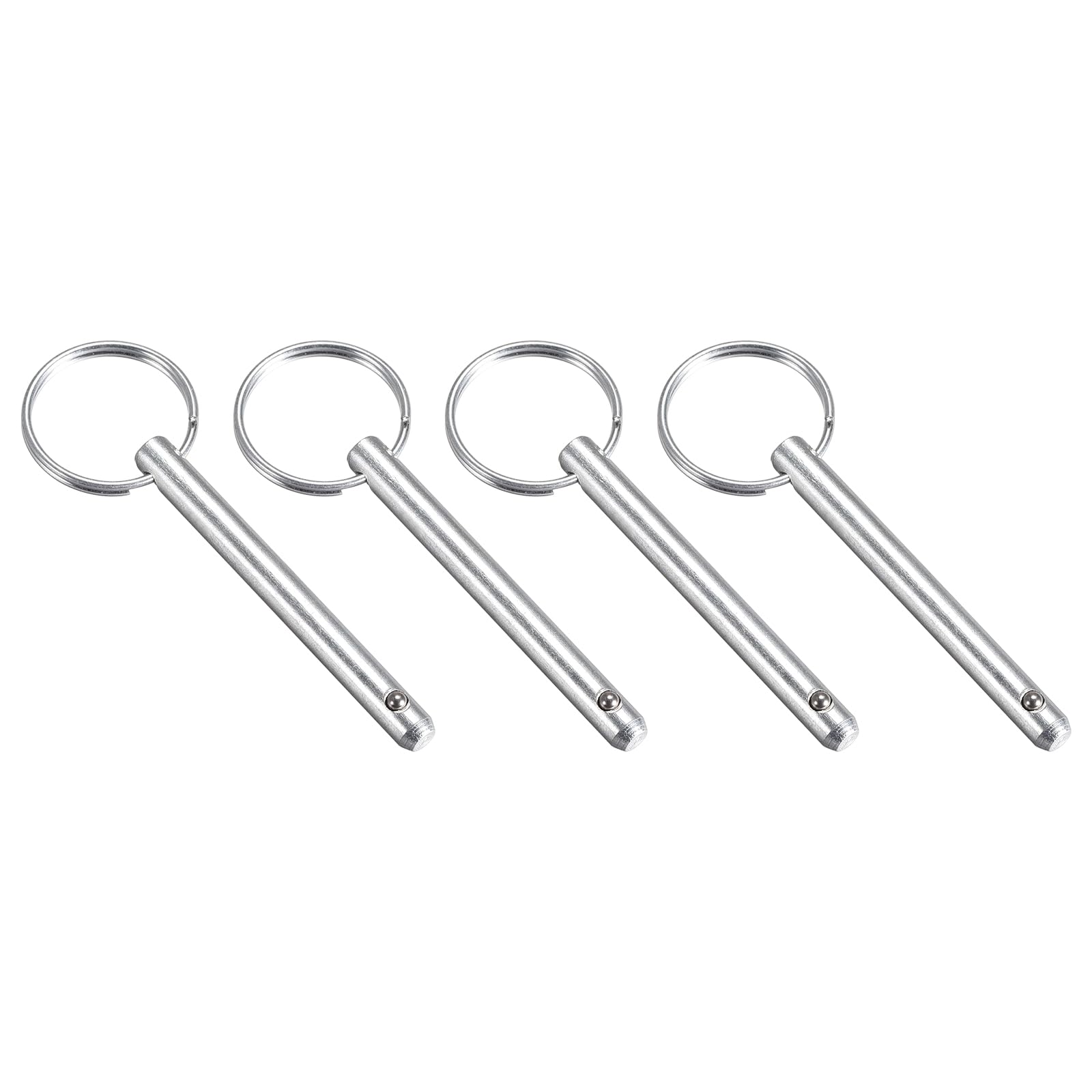 METALLIXITY Quick Release Pins (6mmx59mm) 4Pcs, Carbon Steel Pull Pin - for Shipbuilding, Ship Outfitting, Boat Top