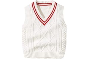 Vivobiniya Toddler boy Knit Vest V-Neck Cardigan Kids Autumn Clothes 6m-3Y