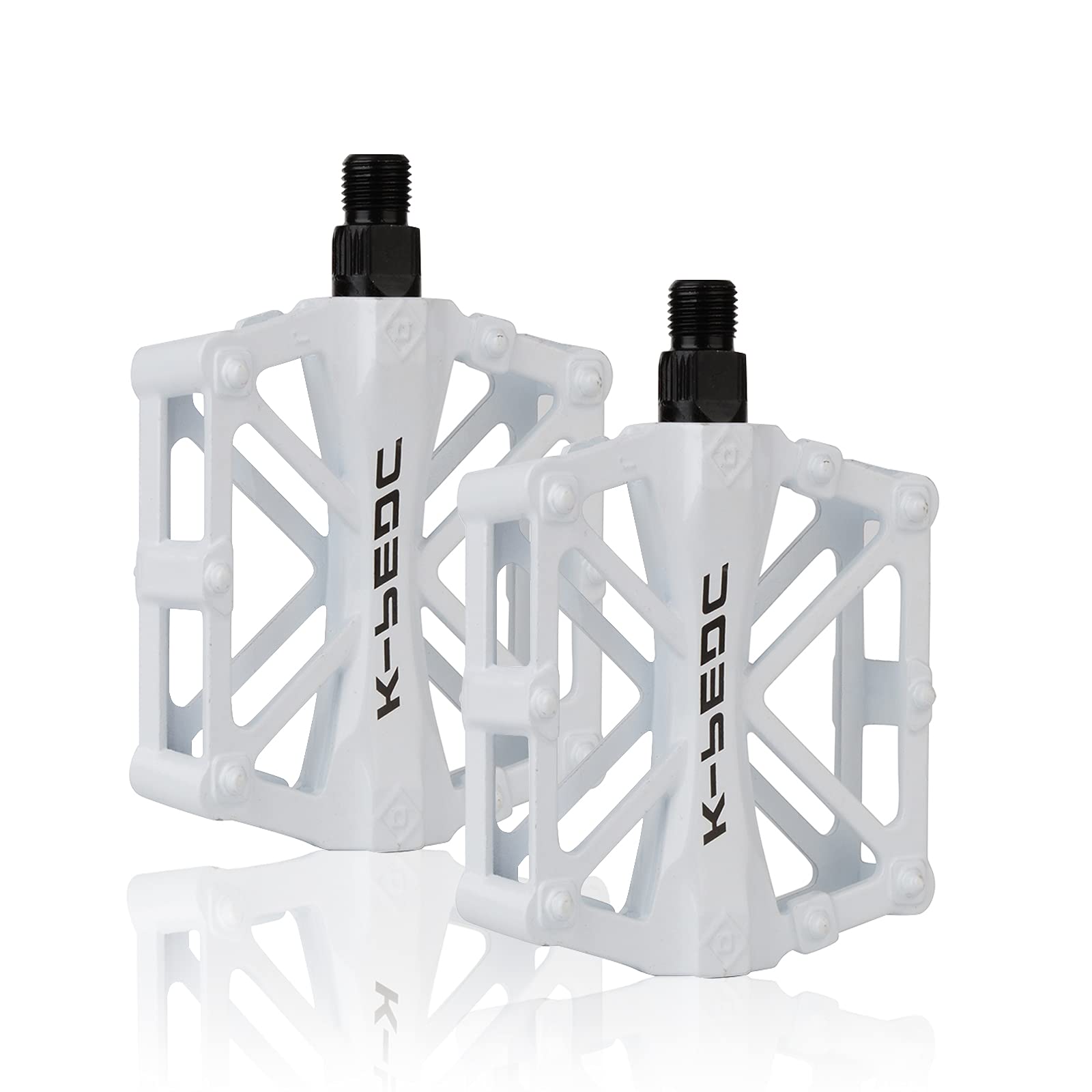 Aluminum Cycling Bike Pedals,9/16 inch Bicycle Pedals Bike for Road/Mountain/MTB/BMX Bike with Super Bearing Pedals Lightweight Stable Plat with Anti-slip Cycling Bike Pedal