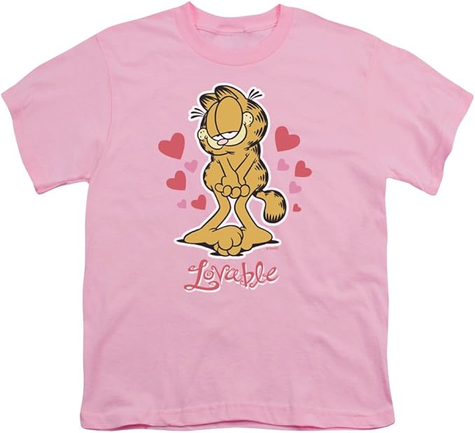 Garfield Lovable Youth TShirt in Pink Clothing