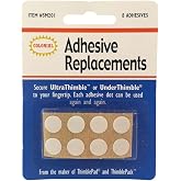 Colonial Needle SM201 Under Thimble Adhesive Replacement, 8-Pack,Clear,Medium