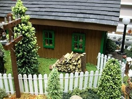 Amazon Com Miniature White Picket Fence For Dioramas Model