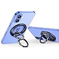 ESR Magnetic Phone Ring Holder, Compatible with MagSafe Ring Holder, Magnetic Phone Grip with Adjustable Stand, Compatible with MagSafe Phone Grip, for iPhone 16/15/14/13/12, S25, Blue Titanium