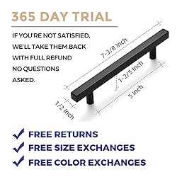 Ravinte Black Cabinet Handles 10 Pack 5 inch Matte