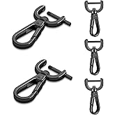 CooBigo Metal Purse Clips, Detachable Swivel Lobster Claw Clasps Small Keychain Clip for Paracord Lanyard, Purse Strap
