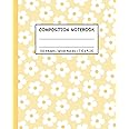 Yellow Composition Notebook Wide Ruled: Aesthetic Notebook | Cute Composition Notebooks Wide Rule For Teen Girls | School Supplies