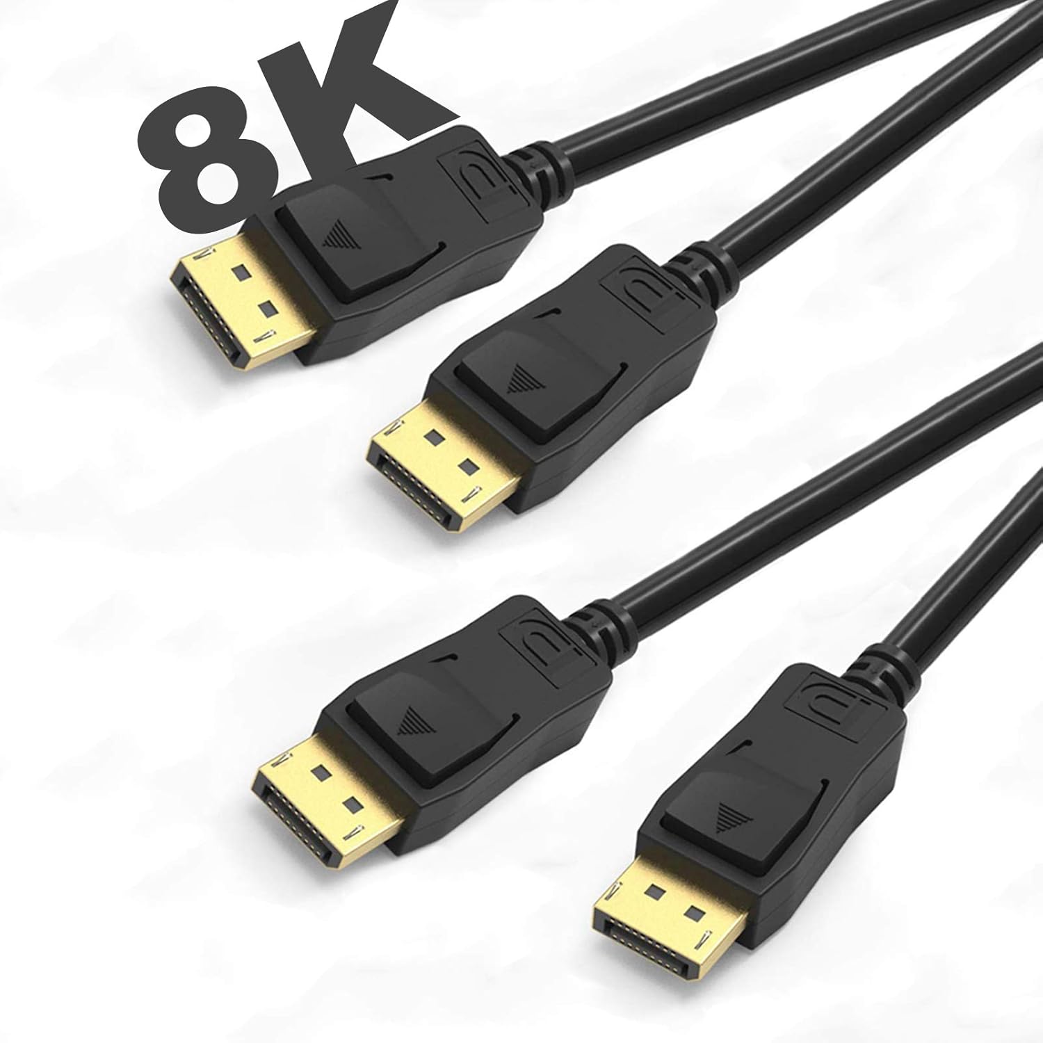 8K DisplayPort 1.4 Cable 6 feet 2Pack,VESA Certified