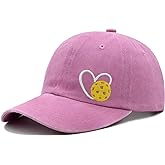 MINYJHZ Pickleball Hat with Gift Box, Pickleball Gifts for Women Men, Adjustable Embroidered Heart Baseball Cap