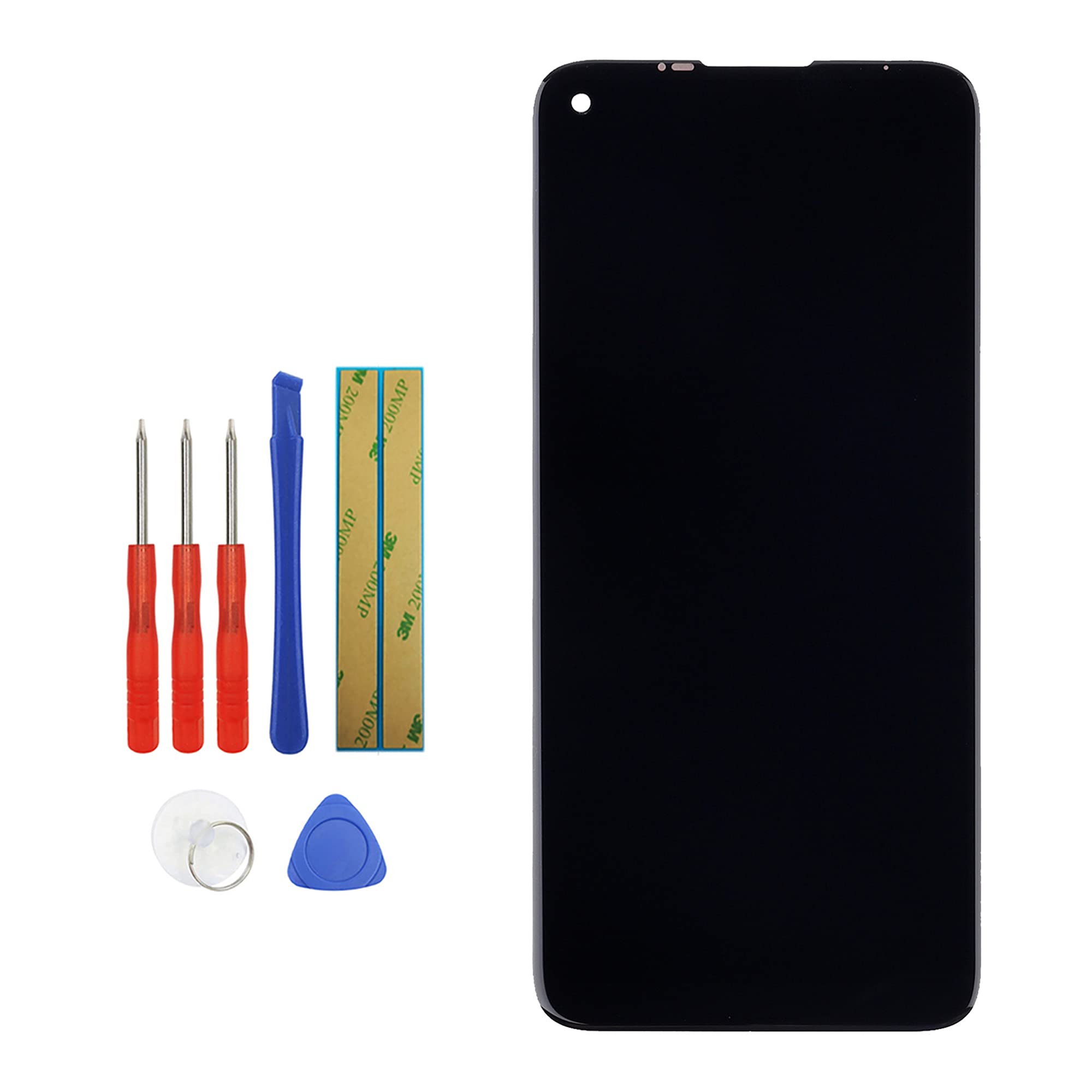 Vvsialeek LCD Display Compatible with Moto G Fast XT2045-3 Black LCD Touch Screen with Toolkit