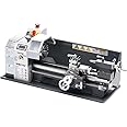 VEVOR Metal Lathe, 8 x 16 in, 550W Benchtop Lathe Machine, 0-2500 RPM Variable Speed, with 0.0003 in Spindle Accuracy Metal Gear, for Processing Precision Parts Imperial/Metric Thread Soft Metals Wood