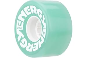 Riedell Radar Energy 57 - Roller Skate Wheels - 4 Pack of 78A 31mm x 57mm Quad Skate | Aqua