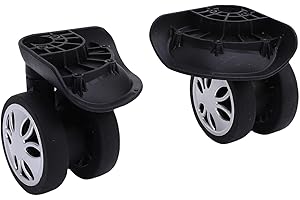 Qiilu Luggage Wheels Replacement for Travel Suitcase - Universal Silent Casters for Easy DIY Repair and Maintenance