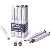 Copic Markers 12-Piece Cool Gray Set