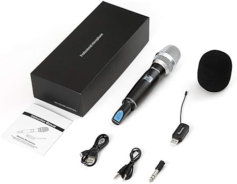 Elepawl Tragbare V8 Handfunkmikrofon Uhf Dynamisch Niere Vocal Studio Recording Usb Mikrofon Fur Computer Karaoke Jbp X Amazon De Musikinstrumente amazon de