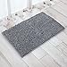 Vdomus Absorbent Microfiber Bath Mat Soft Shaggy Bathroom Mats Shower Rugs (Grey)