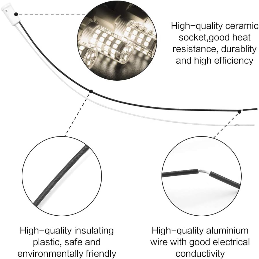 30 Pieces G4 Bulb Holder, G4 Ceramic Lamp Holder G4 Socket Lamp Base