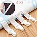 BeautyMood 12Pcs Adjustable Bed Sheet Gripper Clip Holder-Bed Sheet Fasteners Suspenders-Bed Sheet Holder(White)