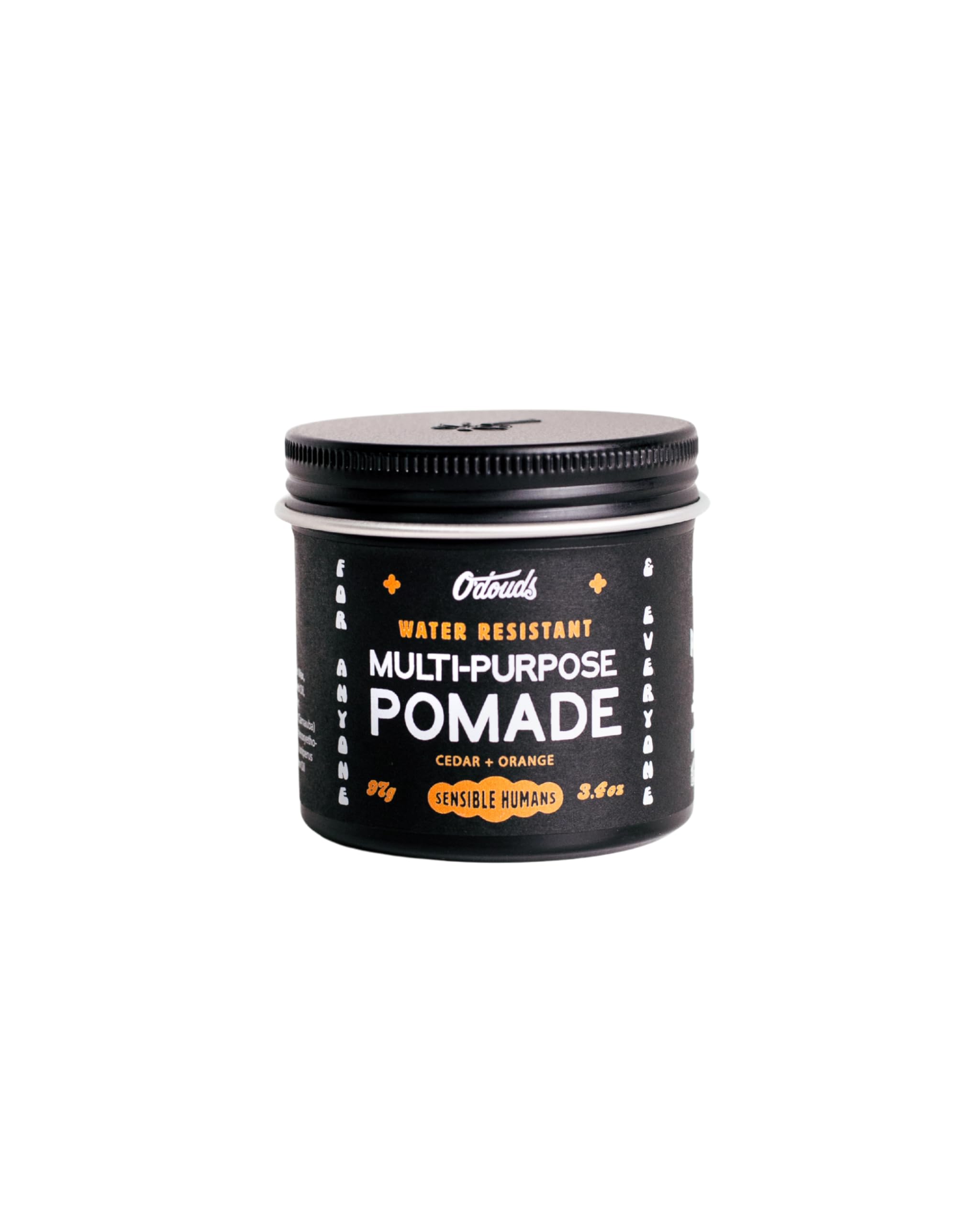 O’Douds Multi-Purpose Hair Pomade 97g – Natural, Medium Hold & High Shine, Water-Based Styling for All Hair Types, Made in USA