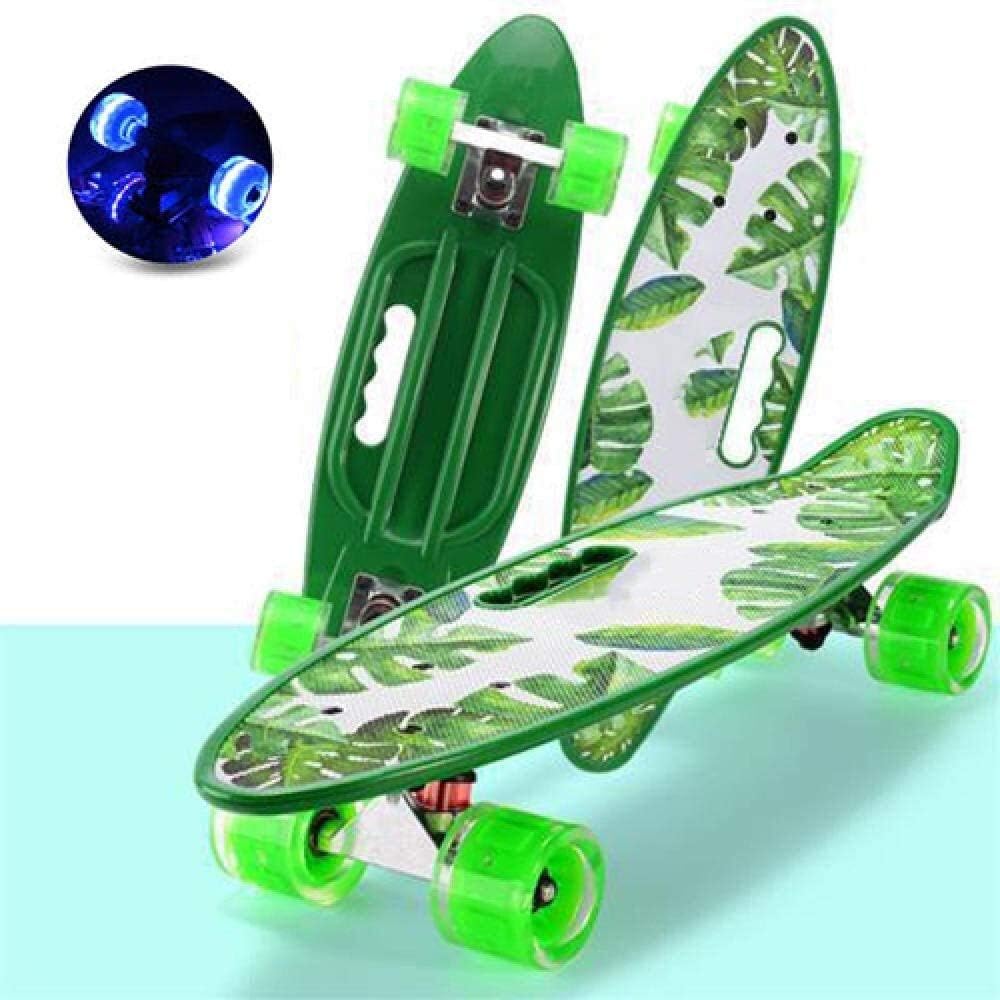 LINGZHI Komplette MiniCruiser Longboard Skateboard mit BlitzRad24