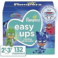 Pampers Easy Ups Training Pants Boys and Girls, Size 4 (2T-3T), 132 Count, Enormous Pack