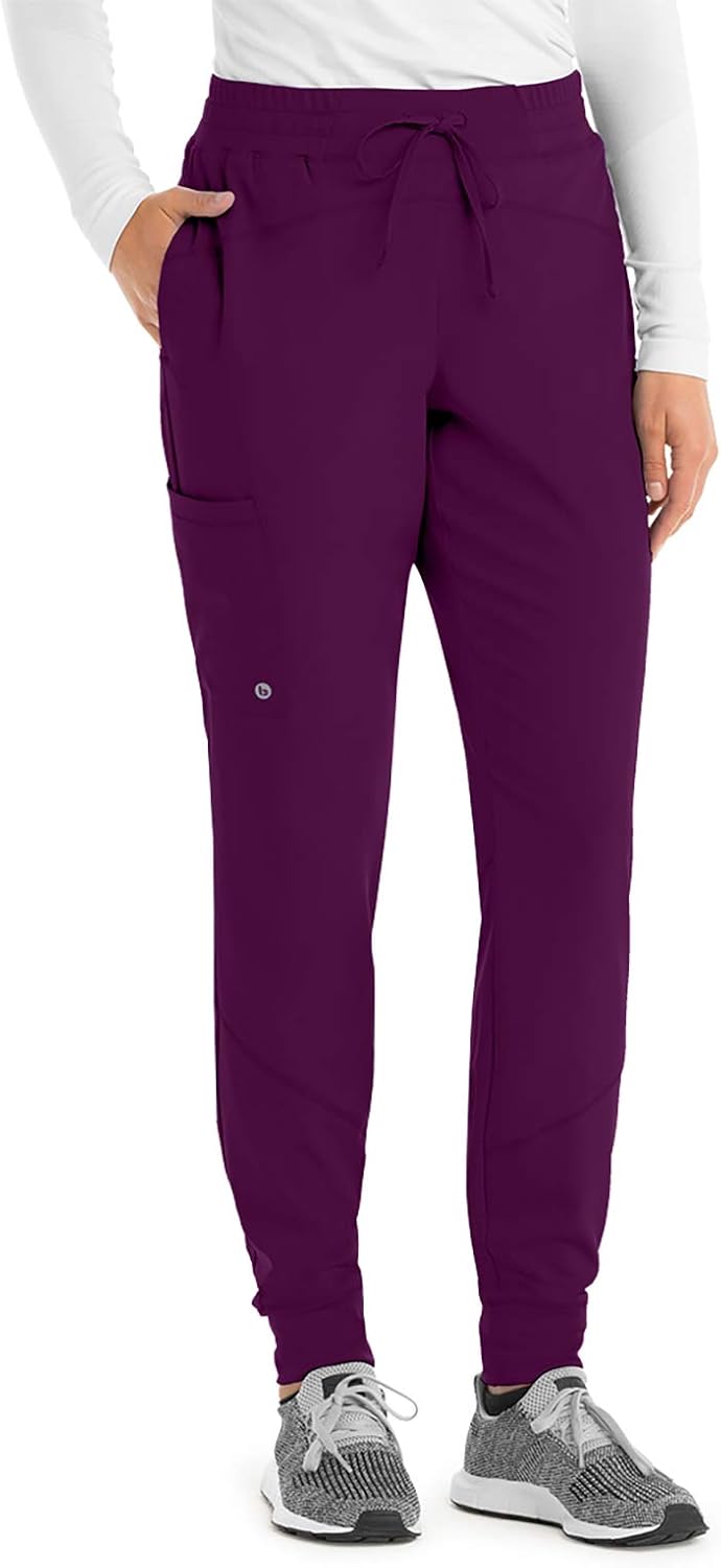 BARCO ONE 3-Pocket Boost Jogger Pant for Women– 4-Way Stretch Medical Scrub Pant: Clothing