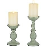 Sziqiqi Retro Iron Candle Holder Vintage Pillar Candles Holders for Table Centerpiece Wedding Birthday Candlelight Dinner Dec