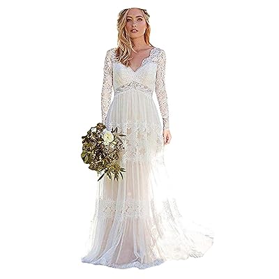 princess polly baby blue dress Womens V-Neck Bohemian Wedding Dresses Lace Ghana