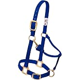 Weaver Leather Original Adjustable Nylon Horse Halter, Average Horse, Navy