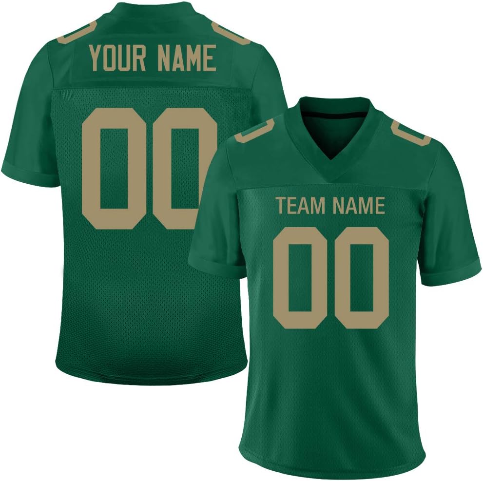FIITGCUSTOM Custom Football Mesh Jerseys for Men/Women/Youth, Design Your Own Personalized Jersey of Your Team&Name&Number