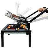ZICHOUYING 360&deg; Rotating BBQ Grill, Outdoor Flipping Charcoal Grill | Effortless Flip Grill with Adjustable Tray, Wooden Heat-Proof Handle and Thick Food-Grade Stainless Steel Mesh for Picnicking