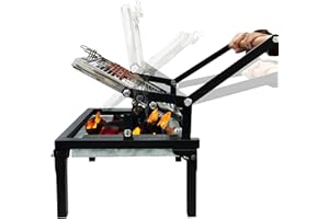 ZICHOUYING Folding Barbecue Grill, Portable Charcoal Grill with 360 Degree Rotating Cooking Grille, Cooking Grill with Adjustable Tray, Suitable for Outdoor Camping Picnicking Backyard Garden Parties