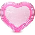FUNBOY Giant Inflatable Luxury Clear Pink Heart Kiddie Pool, Year-Round Fun for Ball Pits, Swimming Pools, a Summer Pool Party and the Beach