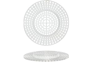 DARICE PVC Plastic Canvas Shapes 3" Circles Clear, 10 count