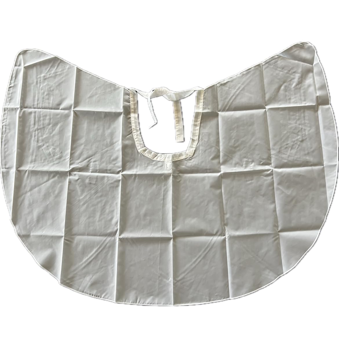 niavida Hairdressing Cape Short for Tying Combing Cape Approx. 96 x 78 Grey Beige Grey Washable Lightweight + Elegant for Hair, Cosmetics and Styling (71B Beige Grey), gray, One Size