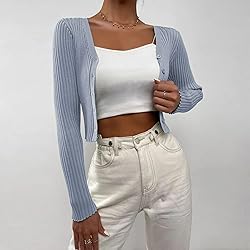 Cardigan for Women Dressy Short Sleeve Button Down