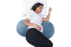 Oreiller de grossesse - Soutien de maternité en mousse à mémoire de forme pour les personnes dormant sur le côté, coussin de 