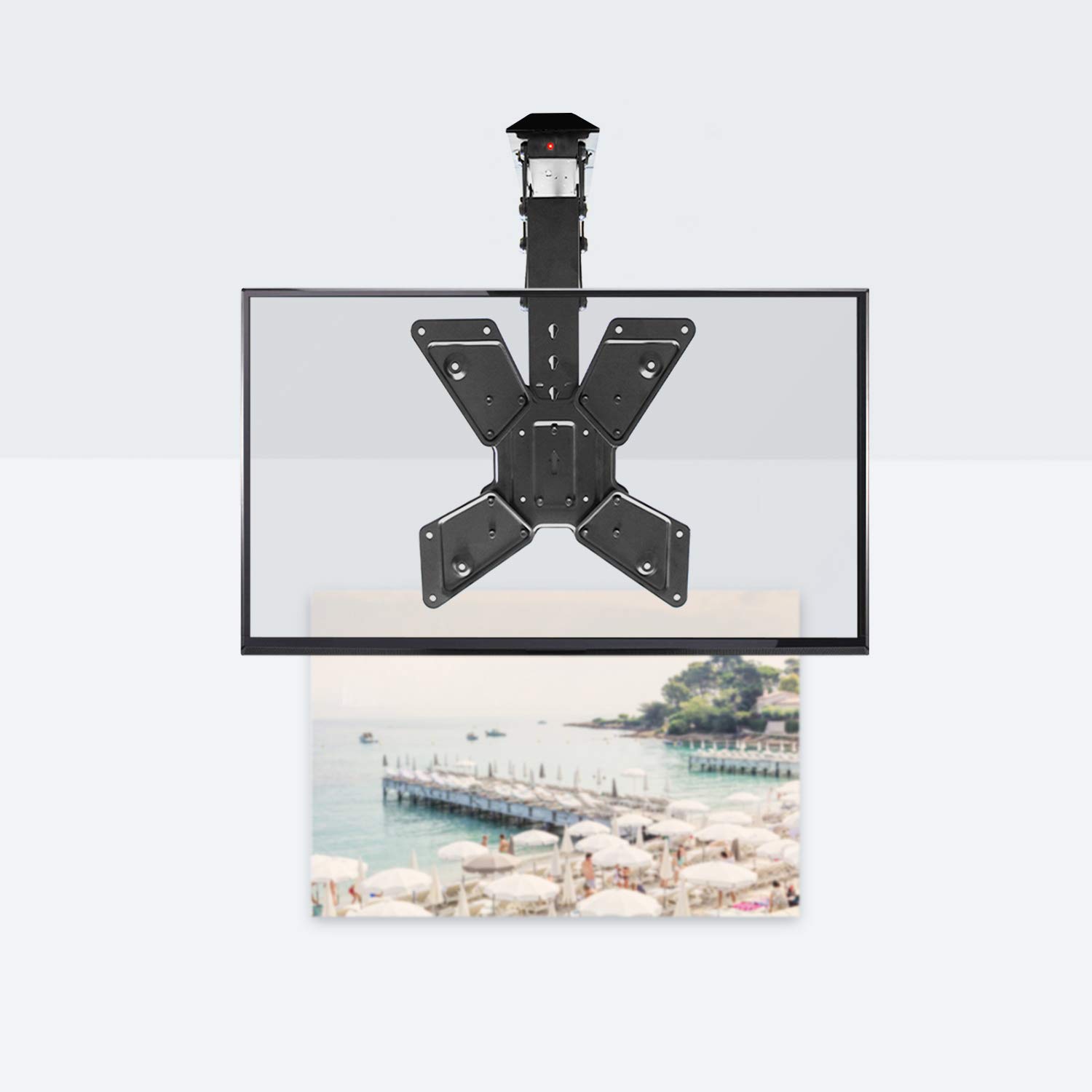 VIVO Electric Motorized Flip Down Pitched Roof Ceiling TV Mount for 23