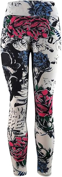 skull gym leggings