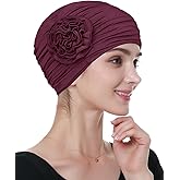 Alnorm Flower Design Chemo Hair Loss Caps Cancer Headwear for Women
