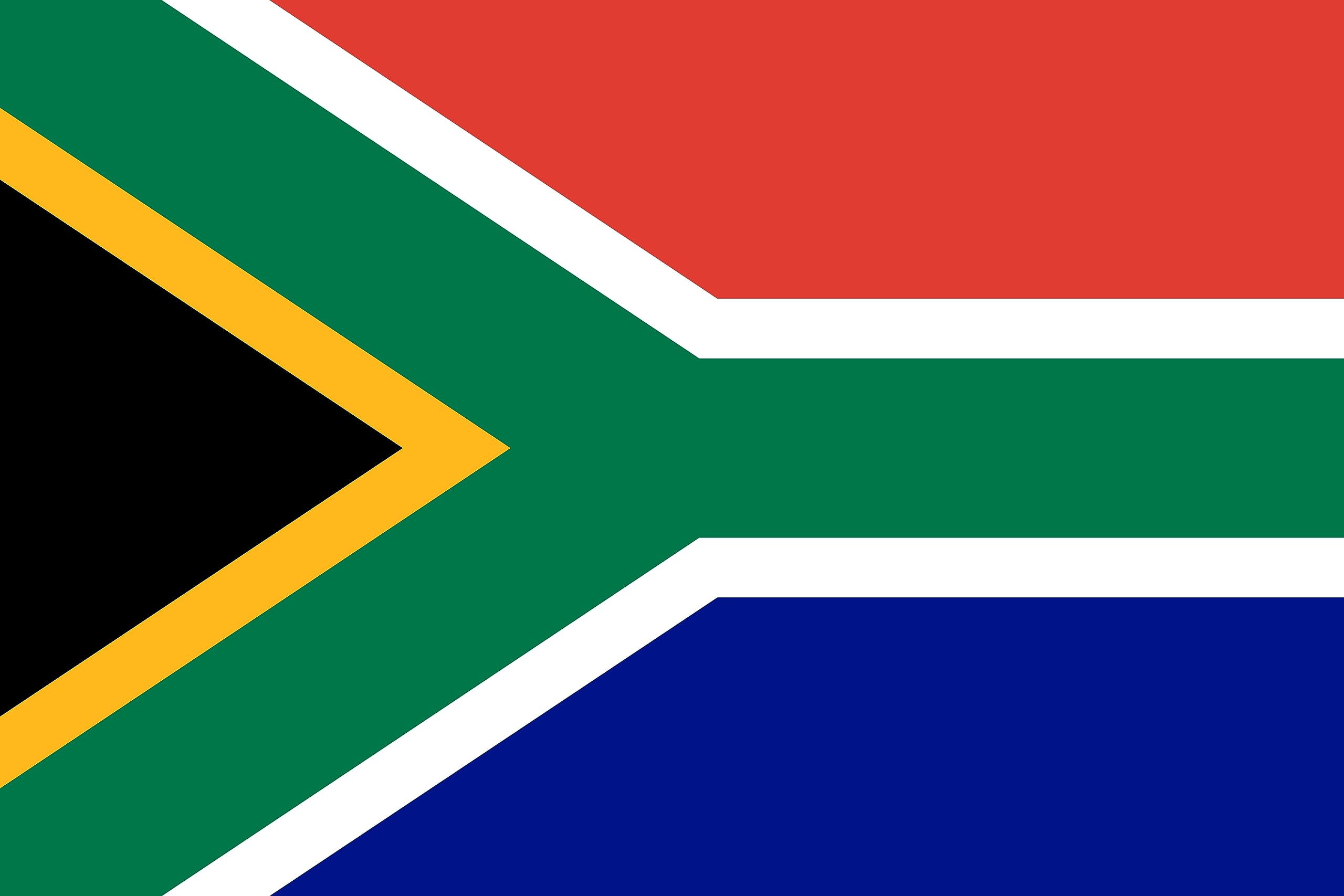 Premium Flag – 90 x 150 cm / 150 cm 90 cm – Made of Polyester with Golden Eyelets – Durable and Weatherproof (South Africa) — image 1