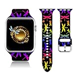 Compatible With Colorful Rainbow Dragonfly Apple