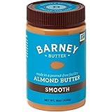 BARNEY Almond Butter, Smooth, No Stir, Non-GMO, Skin-Free, Paleo Friendly, KETO, 16 Ounce