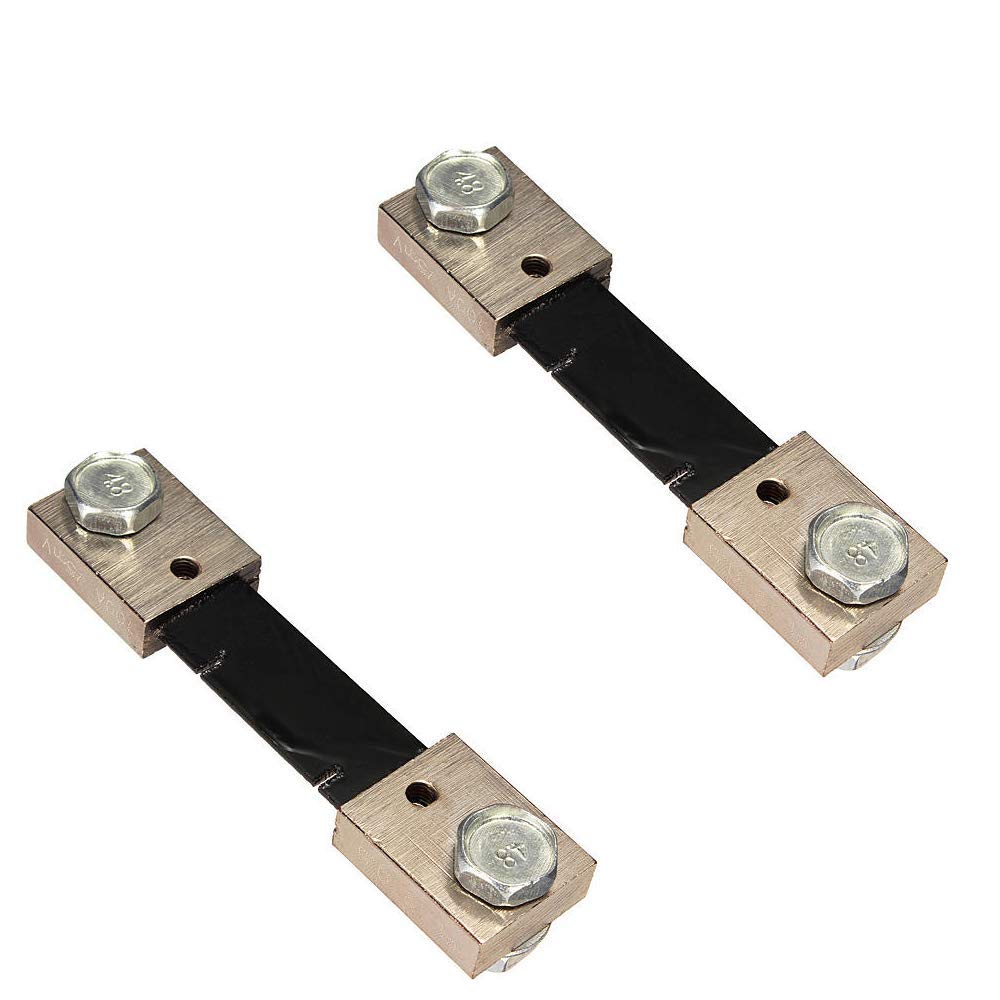 DollaTek 2Pcs FL-2 100A 75MV DC Current Shunt Resistor For Ampere Panel Meter